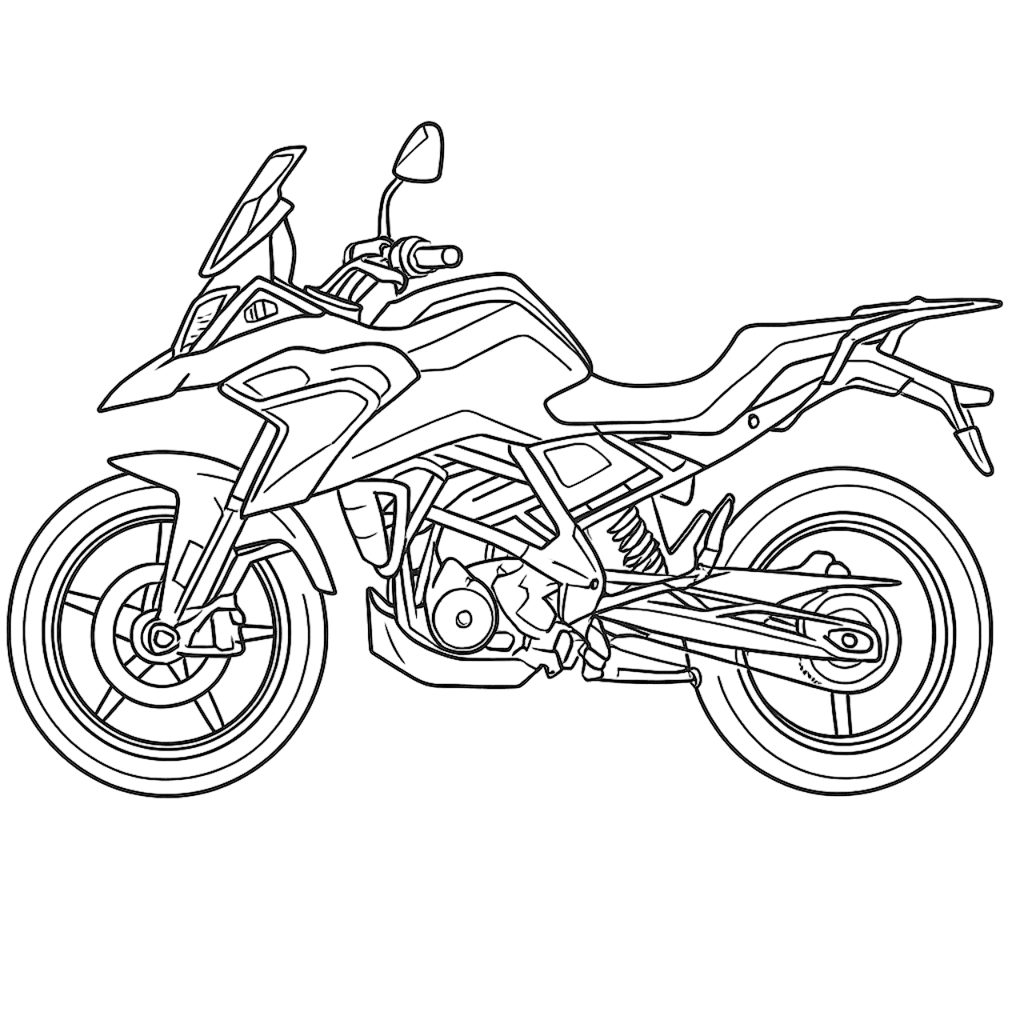 Moto BMW para colorir