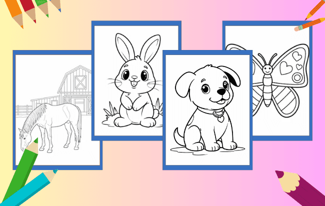 Desenhos de Animais para colorir