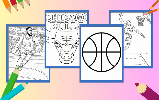 Basquete para Colorir