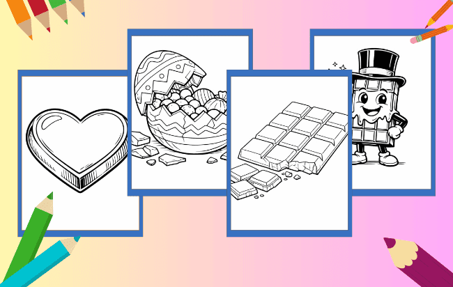 Desenhos de Chocolate para colorir