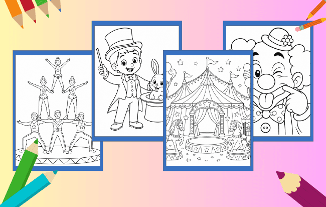 Circo Para Colorir