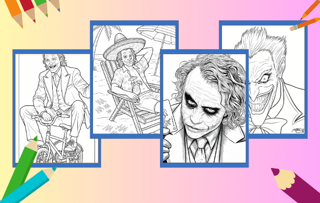 Coringa Para Colorir