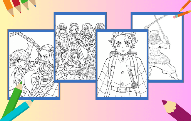 Demon Slayer Para Colorir