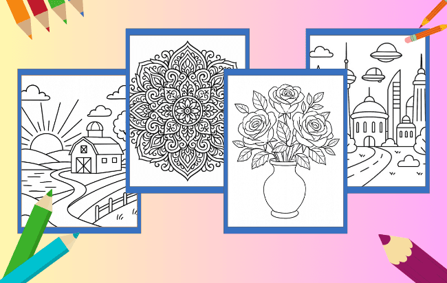 Desenhos para adultos colorir