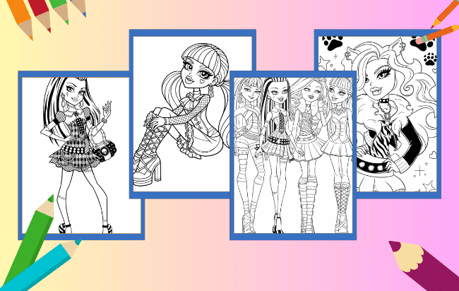 Monster High Para Colorir