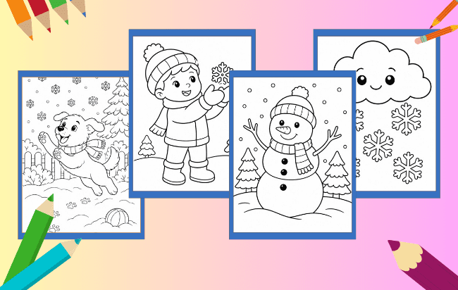 Neve para Colorir