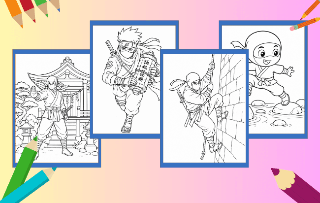 Ninja Para Colorir