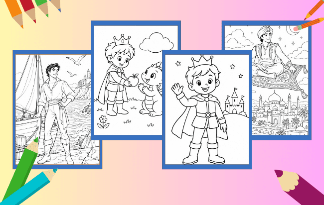 Príncipe para Colorir