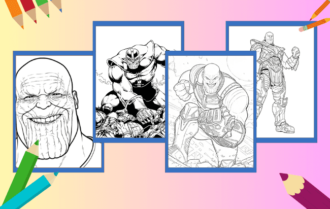Thanos Para Colorir