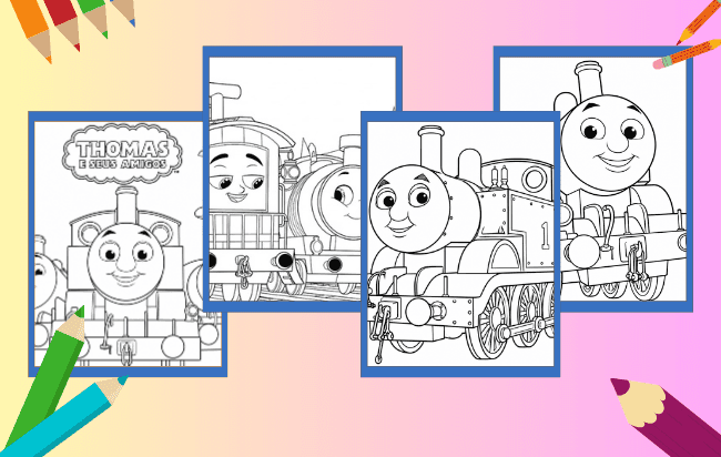 Thomas e Seus Amigos para Colorir
