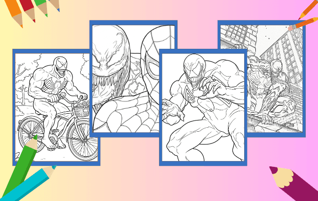 Venom Para Colorir